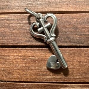 Reserved! Retired James Avery Key Of Faith Sterling Silver